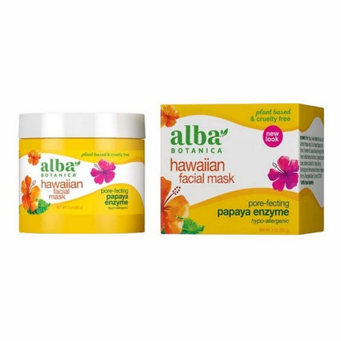 Alba Botanica, Hawaiian Papaya Enzyme Facial Mask, 3 oz