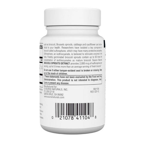 Source Naturals, Broccoli Sprouts, 60 Tabs