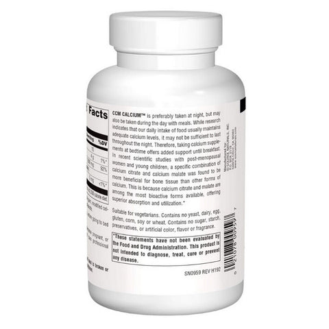 Source Naturals, CCM Calcium, 120 Tabs