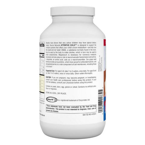 Source Naturals, Attentive Child, 120 Wafers