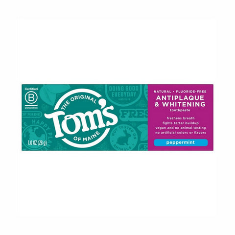 Tom's Of Maine, Toms Of Maine Antiplaque And Whitening Natural Toothpaste, 1 fl oz