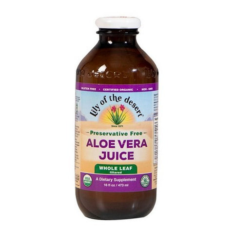 Lily Of The Desert, Organic Aloe Vera Juice Whole Lea, 16 Oz