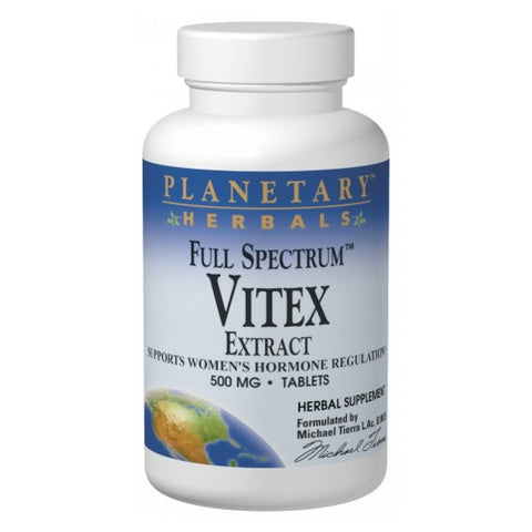 Planetary Herbals, Full Spectrum Vitex Extract, 60 Tabs