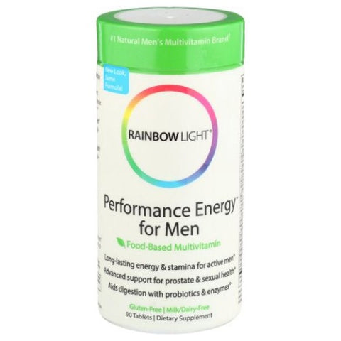 Rainbow Light, Performance Energy For Men Multivitamin, 90 Tabs