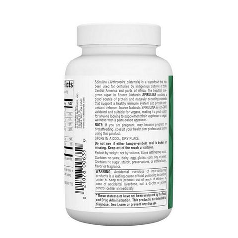 Source Naturals, Spirulina, Powder 4 Oz