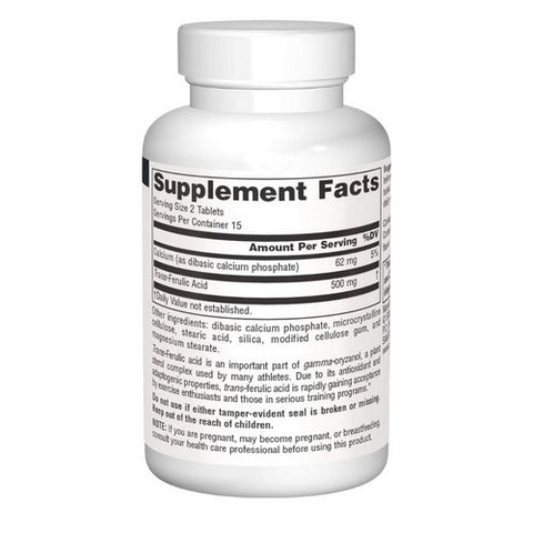 Source Naturals, Trans-Ferulic Acid, 250 MG, 30 Tabs