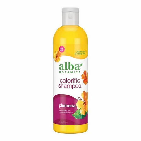 Alba Botanica, Hawaiian Shampoo Colorific Plumeria, 12 Oz