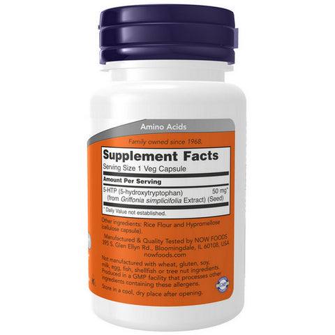 Now Foods, 5-HTP, 50 mg, 30 Caps