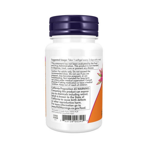 Now Foods, Vitamin A, 25,000 IU, 100 Softgels