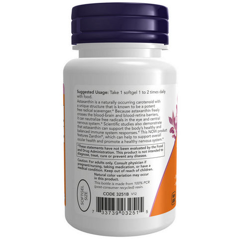 Now Foods, Astaxanthin, 4 mg, 60 Veg Softgels