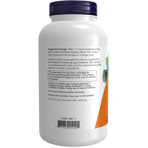 Now Foods, Calcium Citrate, 8 OZ