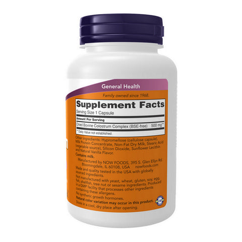 Now Foods, Colostrum, 500 mg, 120 Caps