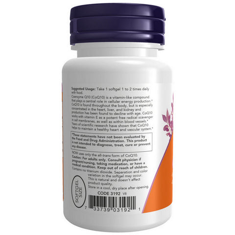 Now Foods, CoQ10, 50 mg, 50 Sgels