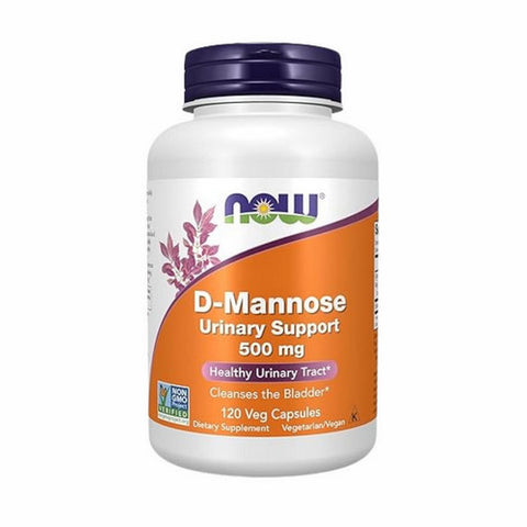Now Foods, D-Mannose, 500 mg, 120 Veg Caps