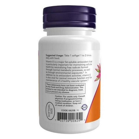 Now Foods, Vitamin E-200 D-Alpha Tocopheryl, 134 Mg (200 IU), 100 Softgels