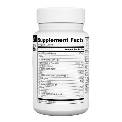 Source Naturals, Essential Enzymes, 500 mg, 60 Caps