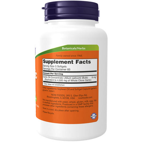 Now Foods, Garlic Oil, 1500 mg, 250 Sgels