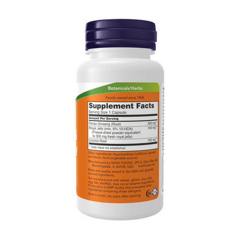 Now Foods, Ginseng & Royal Jelly, 300/300 mg, 90 Caps