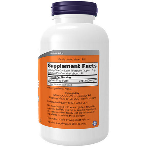 Now Foods, Glycine Powder, 1 Lb.