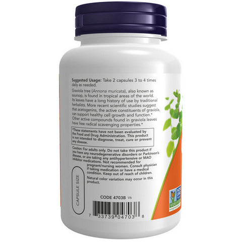 Now Foods, Graviola, 500 mg, 100 Caps