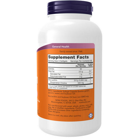 Now Foods, Lecithin, 1200 mg, 200 Sgels