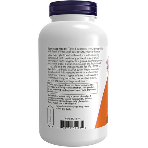 Now Foods, M.S.M, 1000 mg, 240 Caps
