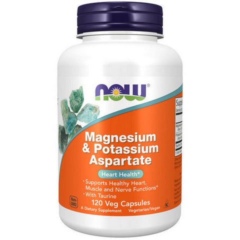 Now Foods, Magnesium & Potassium Aspartate with Taurine, 120 Caps