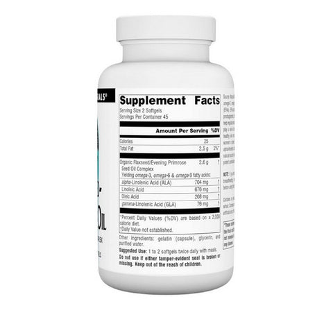 Source Naturals, Flaxseed-Primrose Oil, 1300 mg, 90 Softgels
