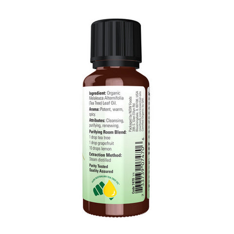 Now Foods, Organic Tea Tree Oil, 1 OZ