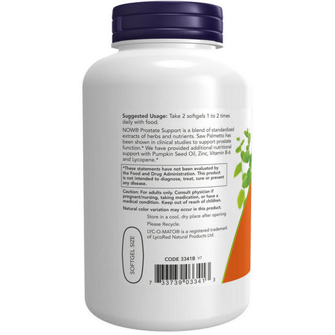 Now Foods, Prostate Support, 180 Sgel