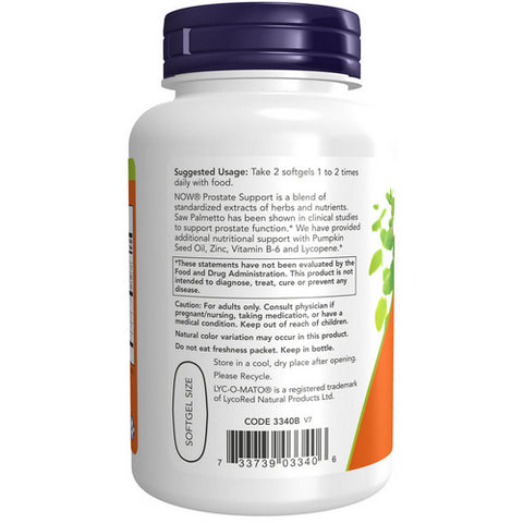 Now Foods, Prostate Support, 90 Sgel