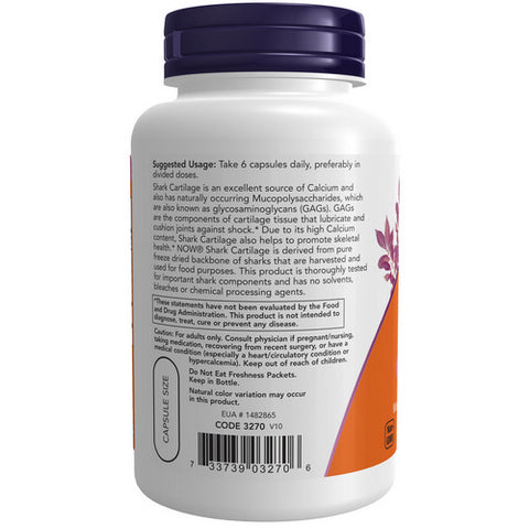 Now Foods, Shark Cartilage, 750 mg, 100 Caps