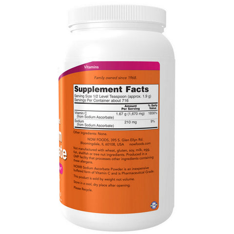 Now Foods, Sodium Ascorbate Powder, 3 lbs