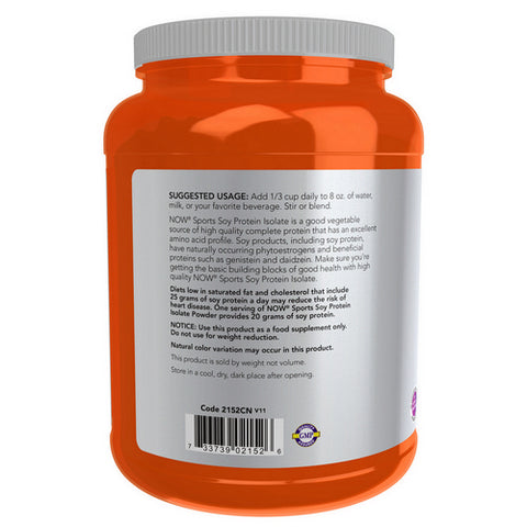 Now Foods, Soy Protein Isolate, Unflavored, 2 lbs