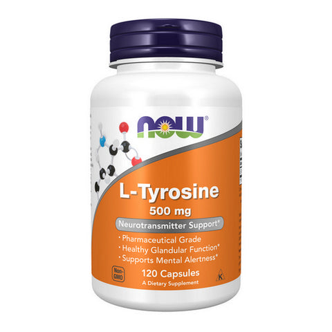 Now Foods, L-Tyrosine, 500 mg, 120 Caps