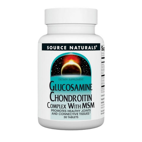 Source Naturals, Glucosamine Chondroitin, Complex w/MSM 30 Tabs