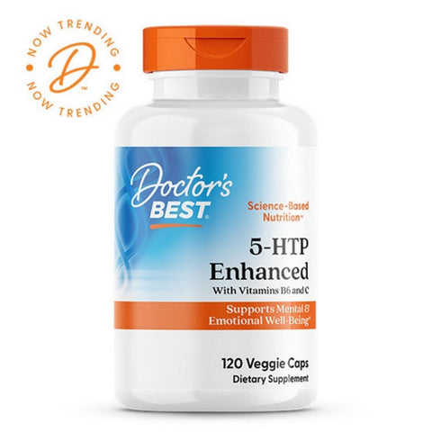 Doctors Best, 5HTP Enhanced With Vitamins B6 And C, 120 Veg Caps