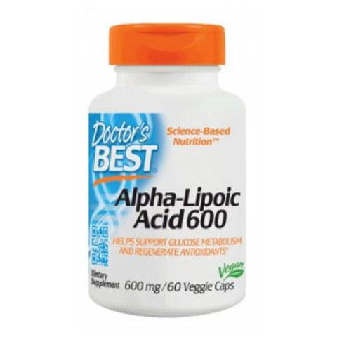 Doctors Best, Best Alpha Lipoic Acid, 600 mg, 60 Veggie Caps