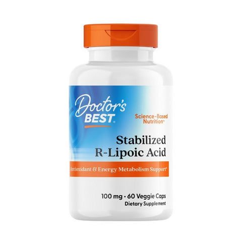 Doctors Best, Best Stabilized R- Lipoic Acid, 100 mg, 60 Veggie Caps