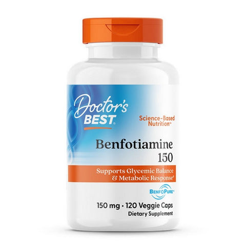 Doctors Best, Best Benfotiamine, 150 mg, 120 Vegegie Caps