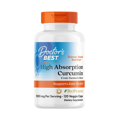 Doctors Best, High Absorption Curcumin, 1000 mg, 120 Veggie Caps
