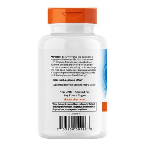 Doctors Best, L-Tryptophan, 500 mg, 90 veg Caps