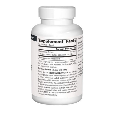 Source Naturals, Glucosamine Sulfate, 500 mg, 120 Tabs