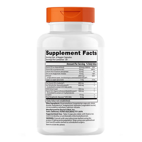 Doctors Best, Comprehensive Prostate Formula, 120 Veg Caps