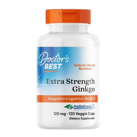 Doctors Best, Extra Strength Ginkgo, 120 mg, 120 Veggie Caps
