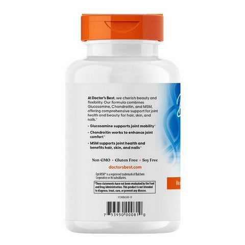 Doctors Best, Glucosamine Chondroitin MSM with OptiMSM, 240 Caps