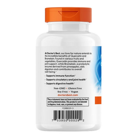 Doctors Best, Quercetin Bromelain, 180 Veggie Caps