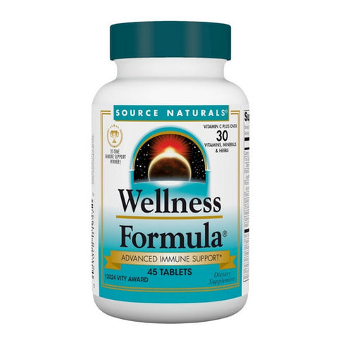 Source Naturals, Wellness Formula Tablets Bio-Aligned, 45 Tabs