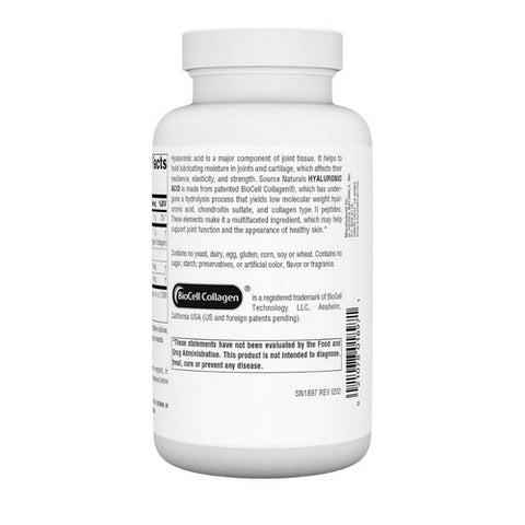 Source Naturals, Hyaluronic Acid, 50 mg, 120 Caps