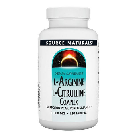 Source Naturals, L-Arginine L-Citrulline Complex, 120 Tabs